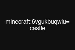 minecraft:6vgukbuqwlu= castle